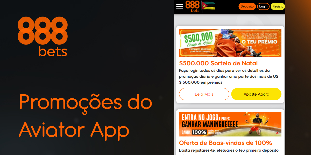 Promoções na aplicação móvel da 888Bets disponíveis para utilizadores brasileiros